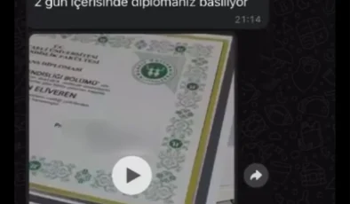 Sosyal medyada sahte lisans diploması 25 bin TL