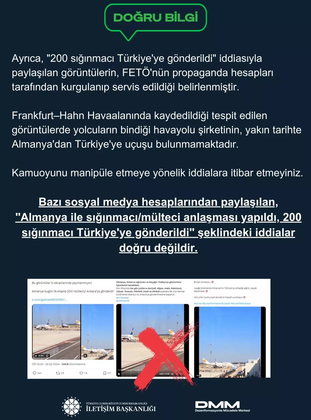 DMM’den Almanya-Mülteci İddialarına Yalanlama