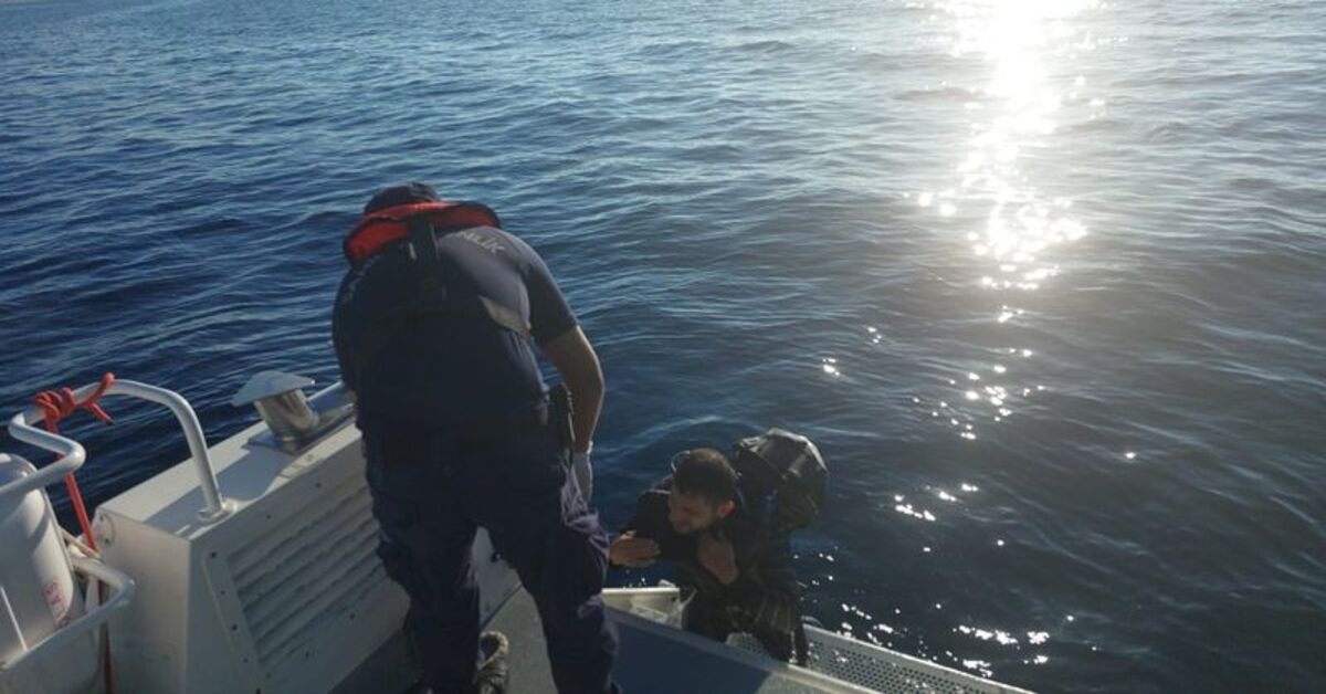 Bodrum’dan yüzerek yurt dışına geçmeye çalışıyordu, yakalandı